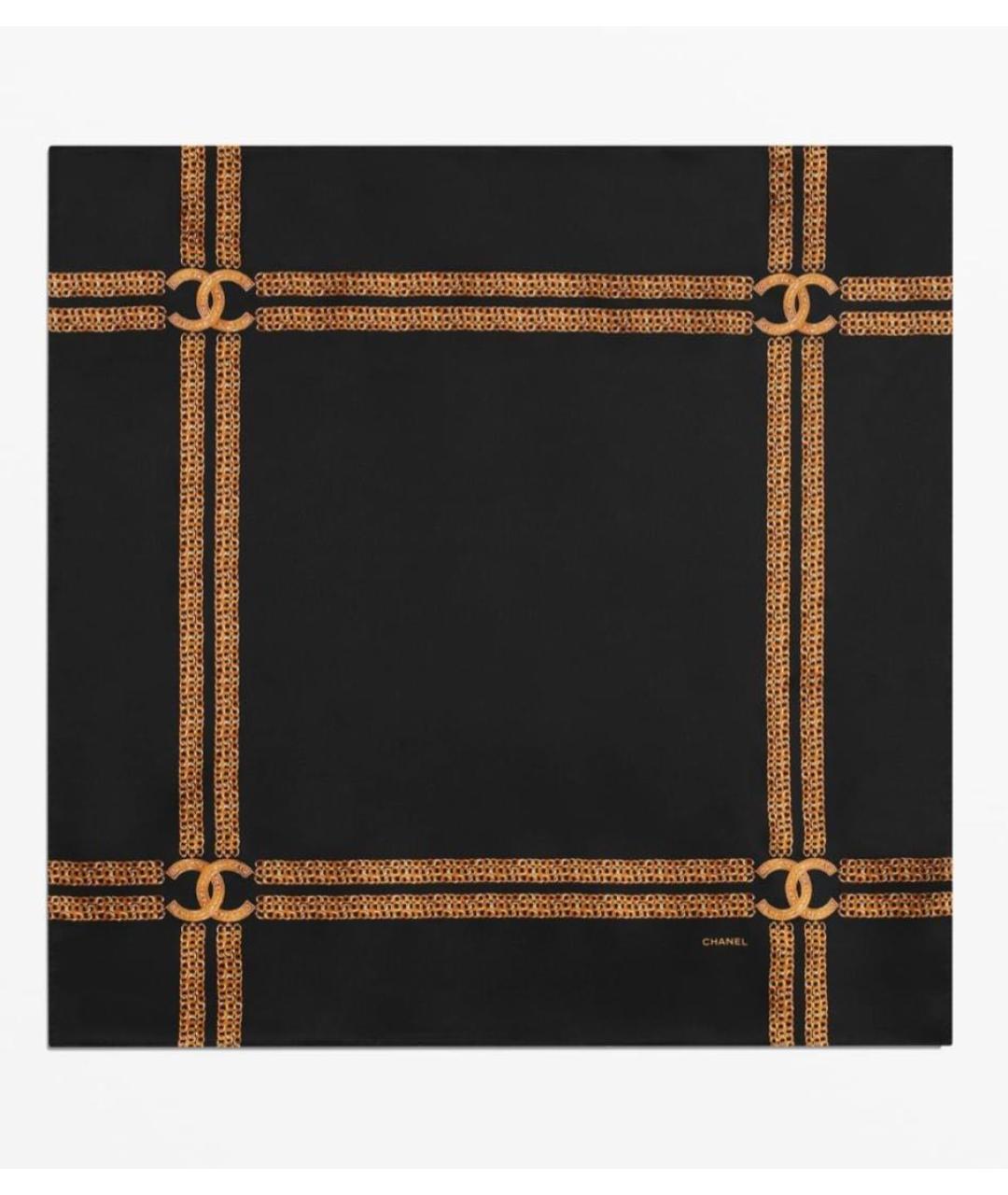 CHANEL Черный платок, фото 7