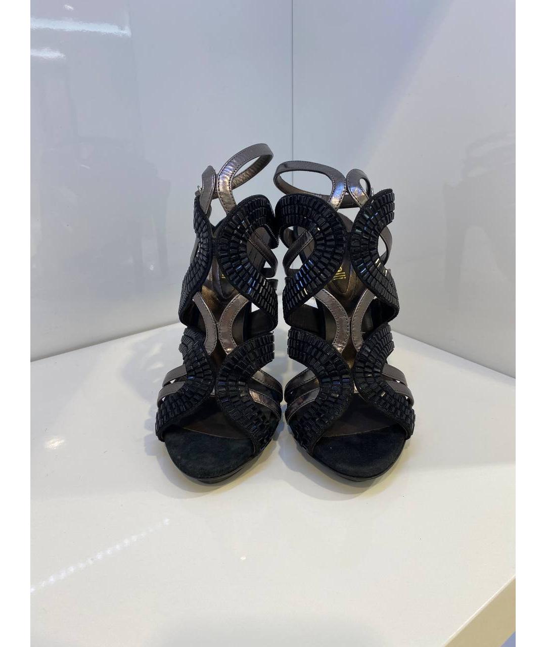 ROBERTO CAVALLI Мульти кожаные босоножки, фото 2