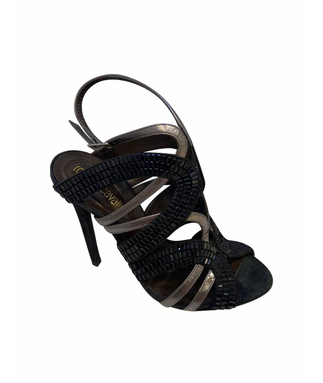 ROBERTO CAVALLI Мульти кожаные босоножки, фото 1