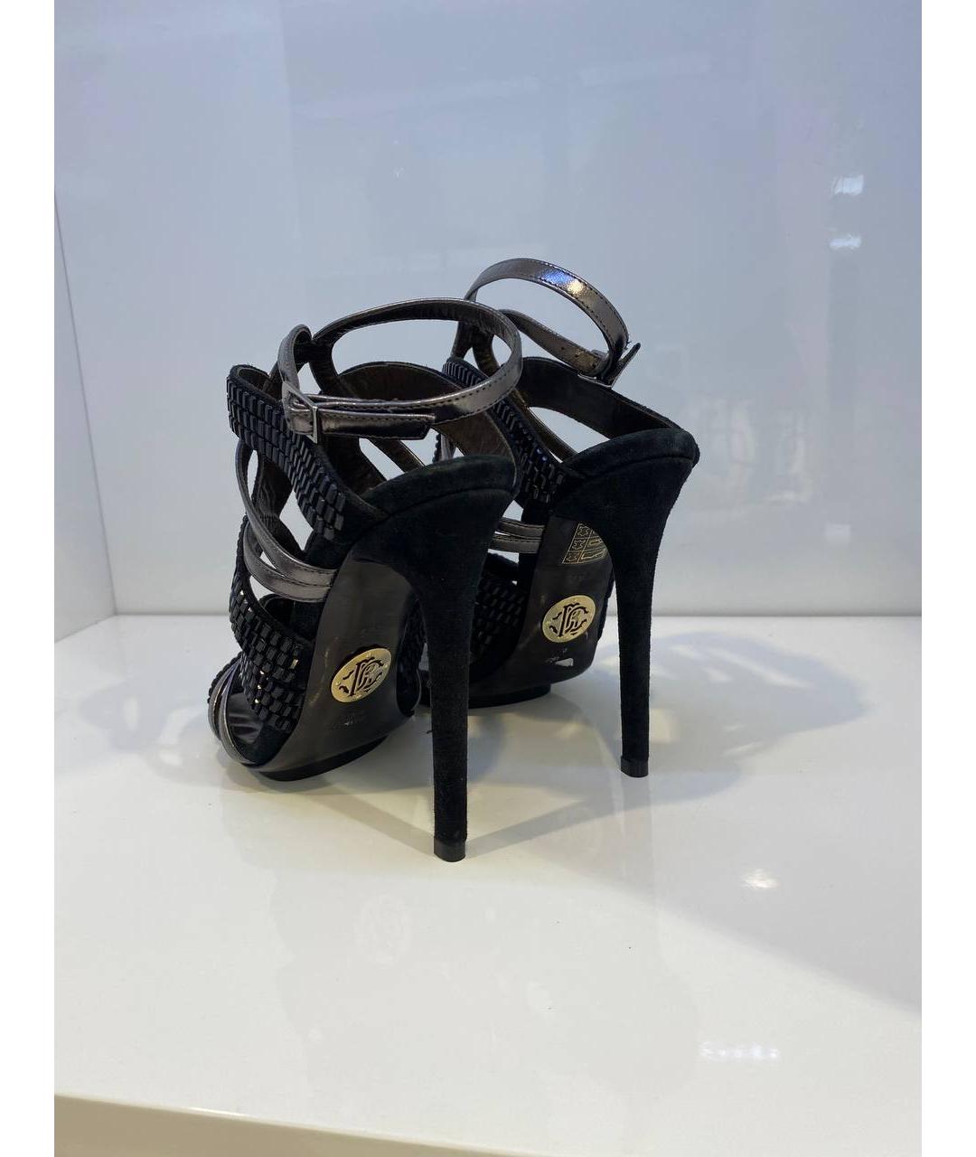 ROBERTO CAVALLI Мульти кожаные босоножки, фото 3