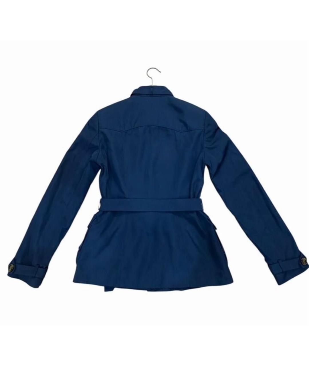 HUGO BOSS Темно-синий вискозный тренч/плащ, фото 2