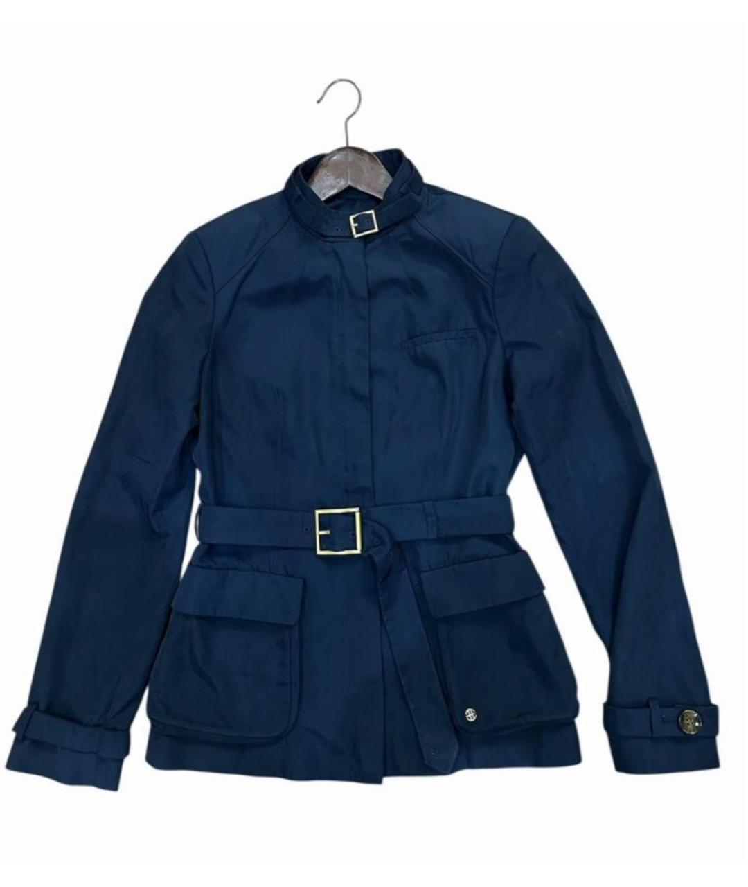 HUGO BOSS Темно-синий вискозный тренч/плащ, фото 4