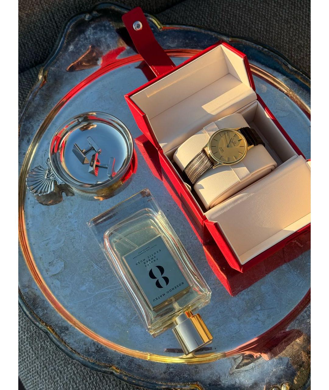 OMEGA Золотые позолоченные часы, фото 7