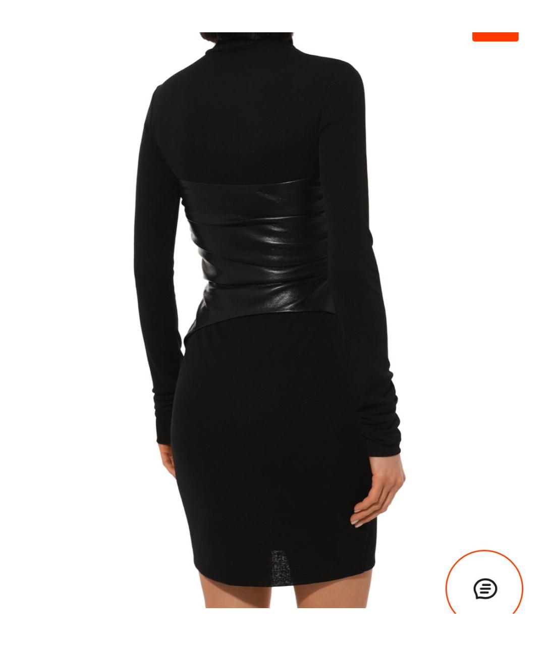 NANUSHKA Черное полиэстеровое вечернее платье, фото 4