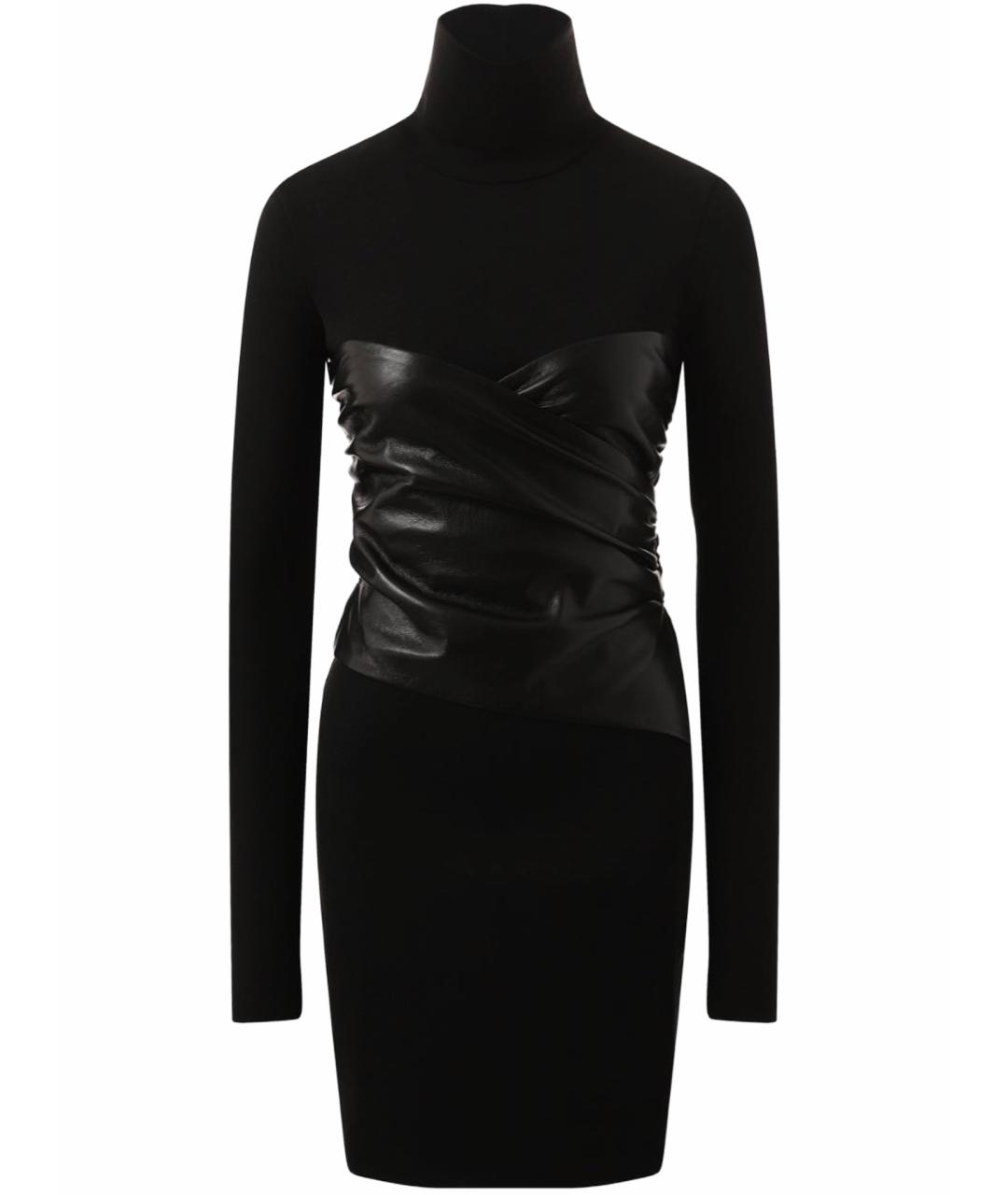 NANUSHKA Черное полиэстеровое вечернее платье, фото 1