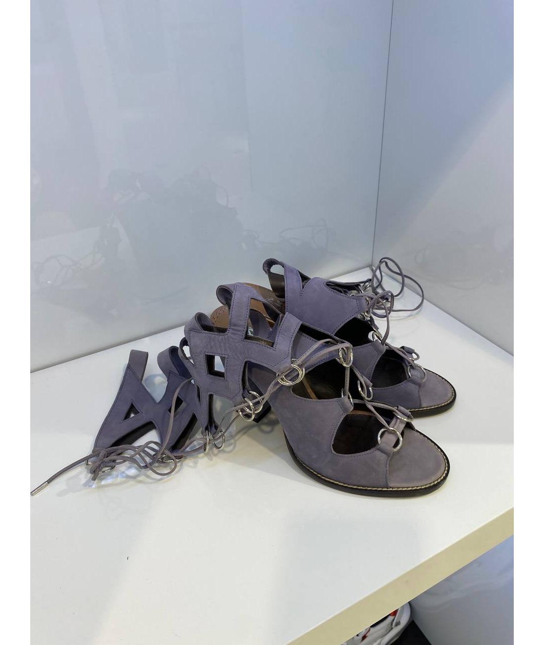 ROBERTO CAVALLI Кожаные босоножки, фото 4