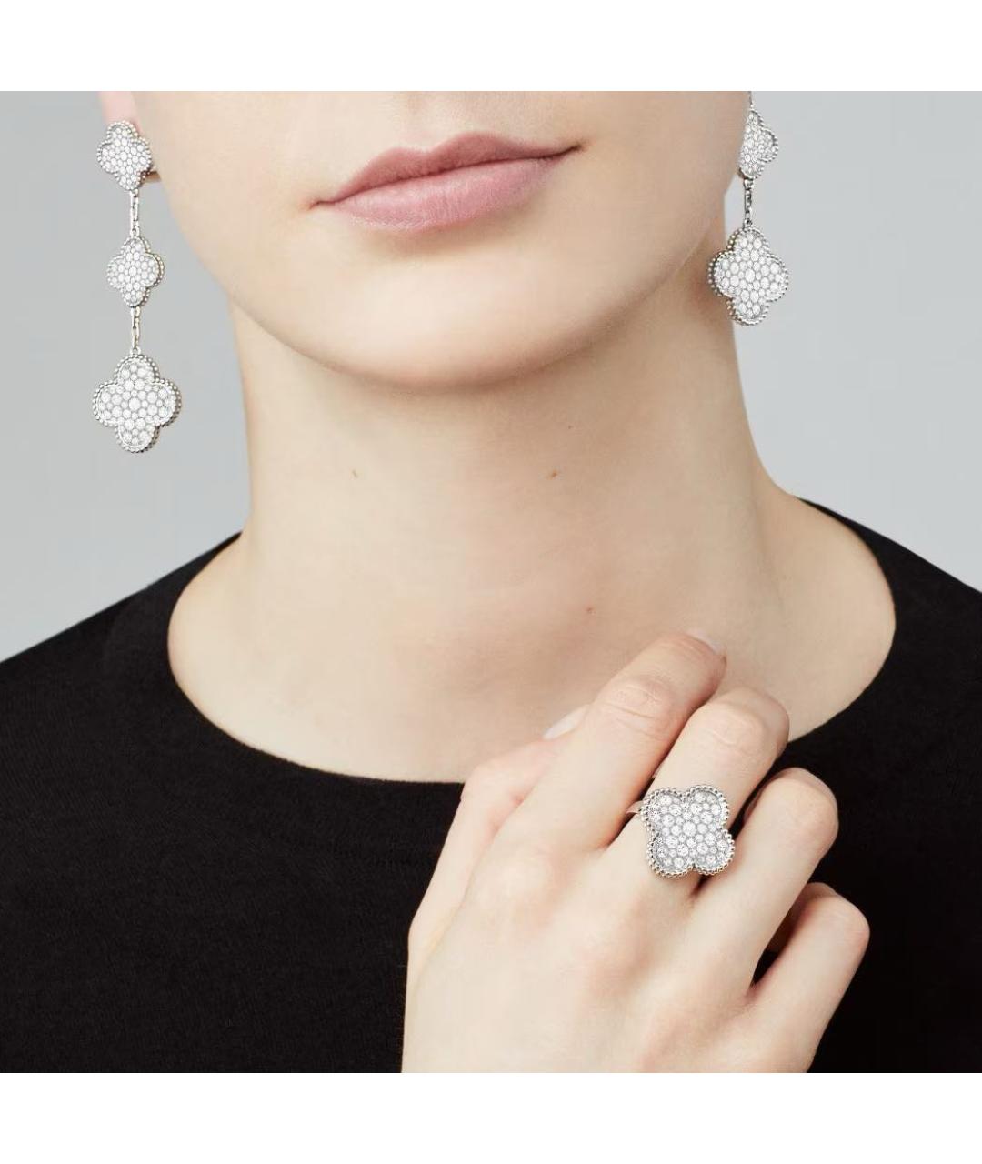 VAN CLEEF & ARPELS Серебряные серьги из белого золота, фото 3