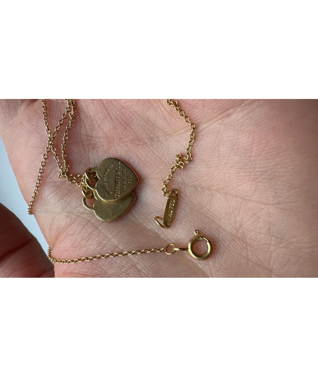 TIFFANY&CO Желтая подвеска из желтого золота, фото 4