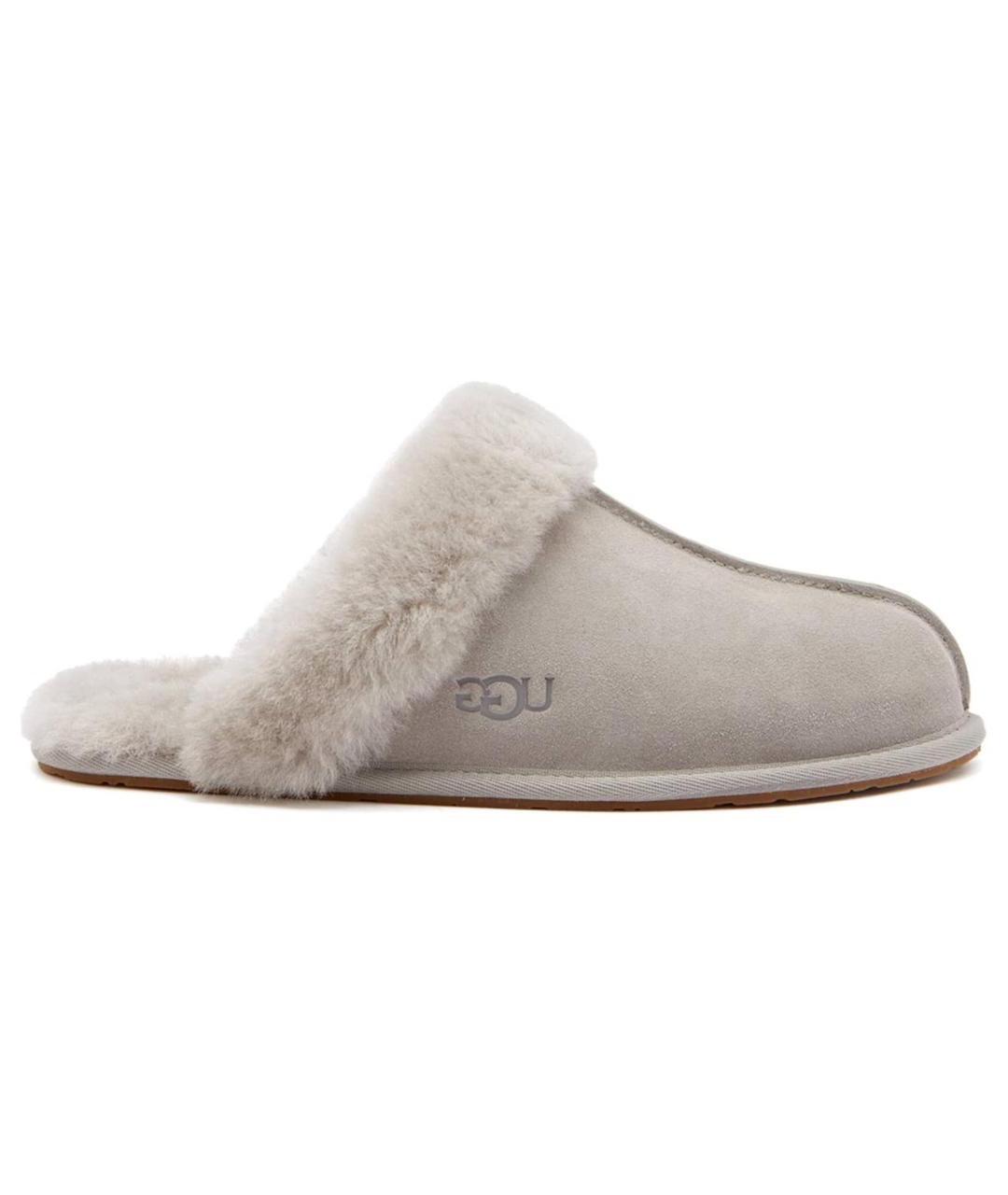 UGG AUSTRALIA Серые нубуковые мюли, фото 1