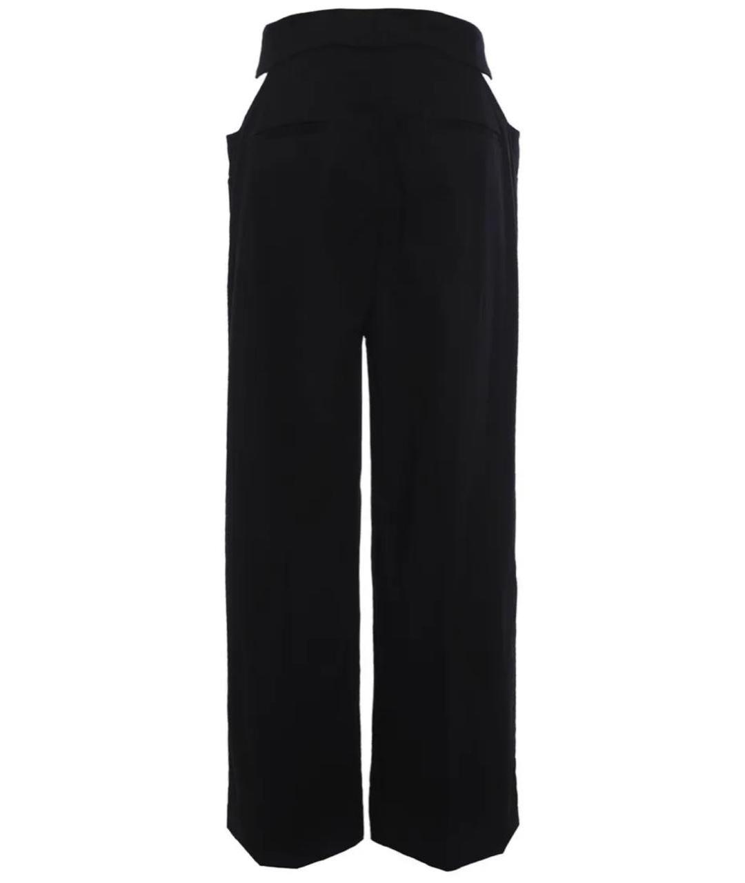 DOLCE&GABBANA Черные хлопковые брюки широкие, фото 2