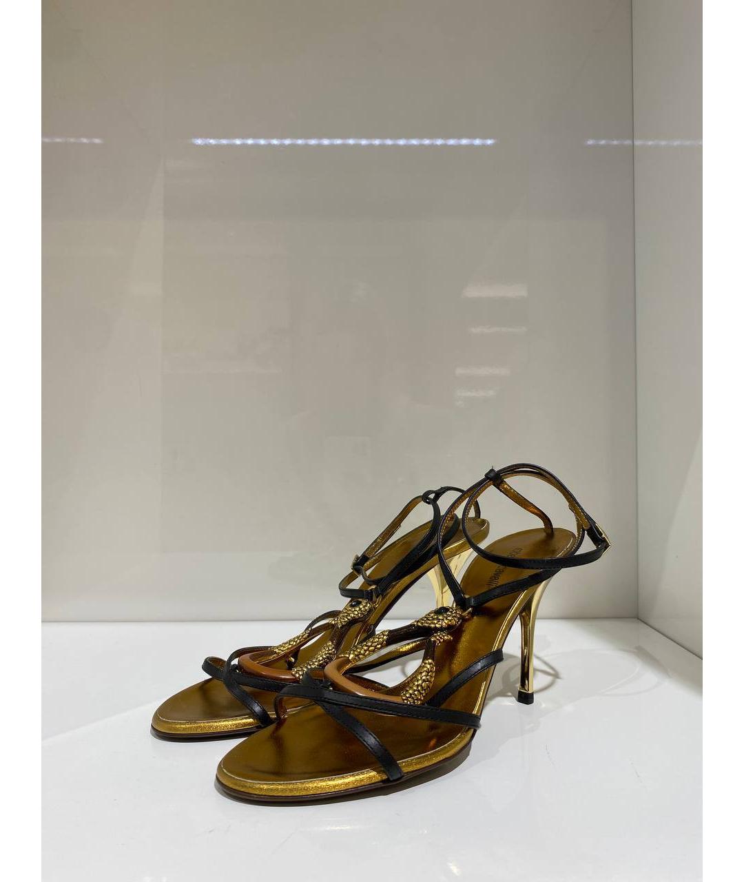 ROBERTO CAVALLI Мульти кожаные босоножки, фото 2