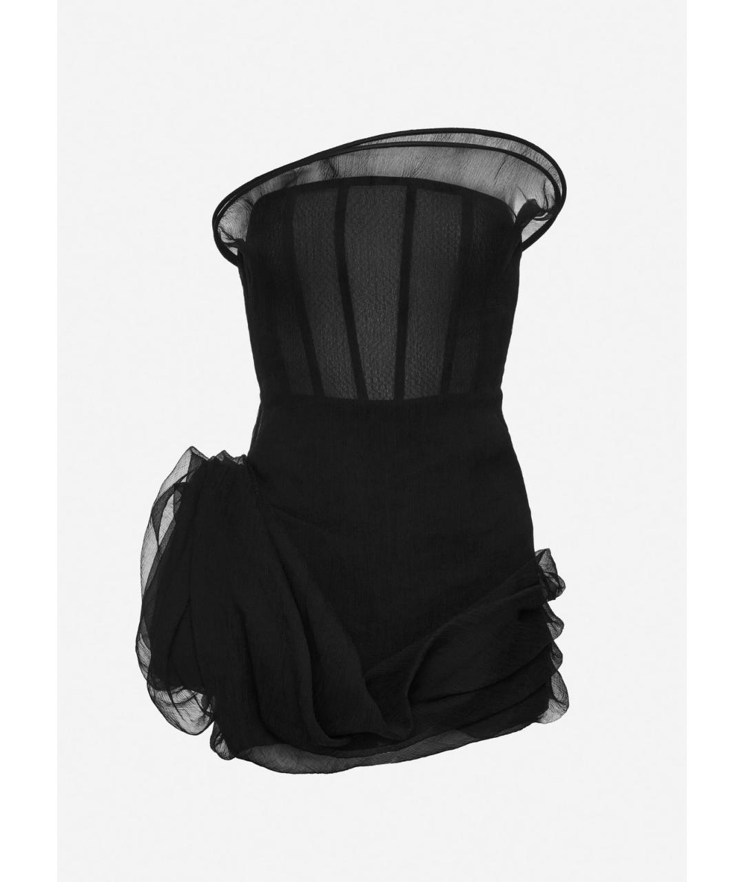 MAGDA BUTRYM Черное коктейльное платье, фото 10