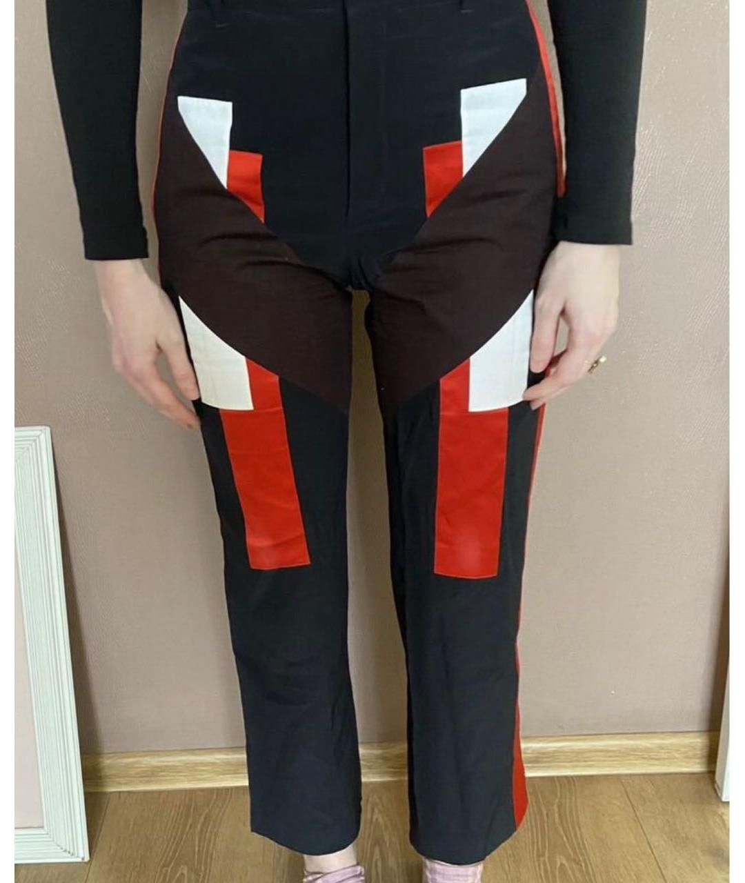 GIVENCHY Черные шелковые прямые брюки, фото 7