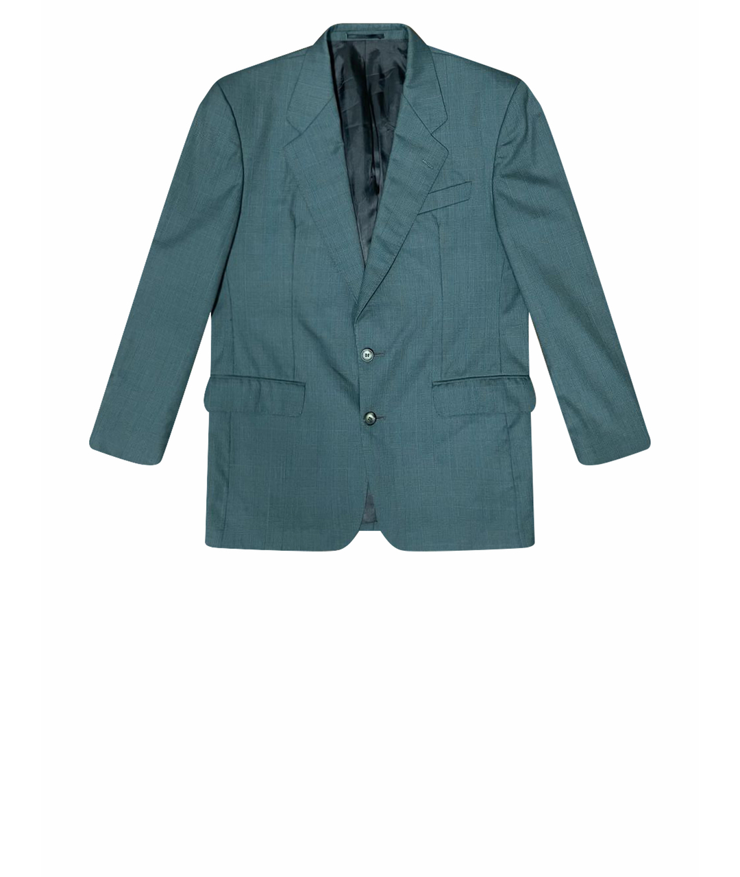 BURBERRY VINTAGE Зеленый шерстяной пиджак, фото 1