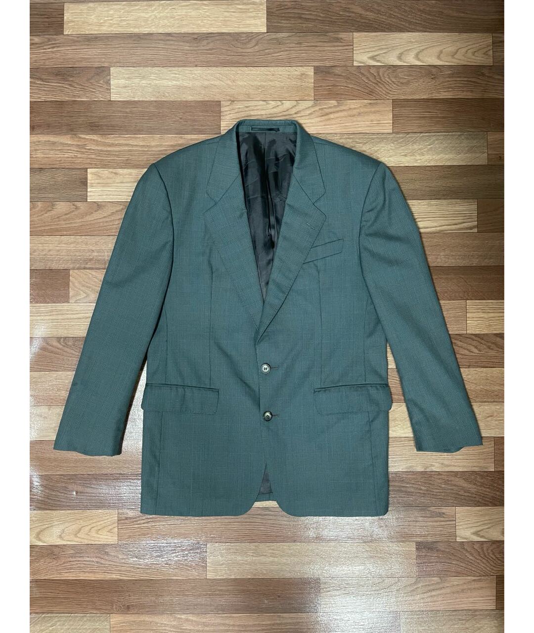 BURBERRY VINTAGE Зеленый шерстяной пиджак, фото 9