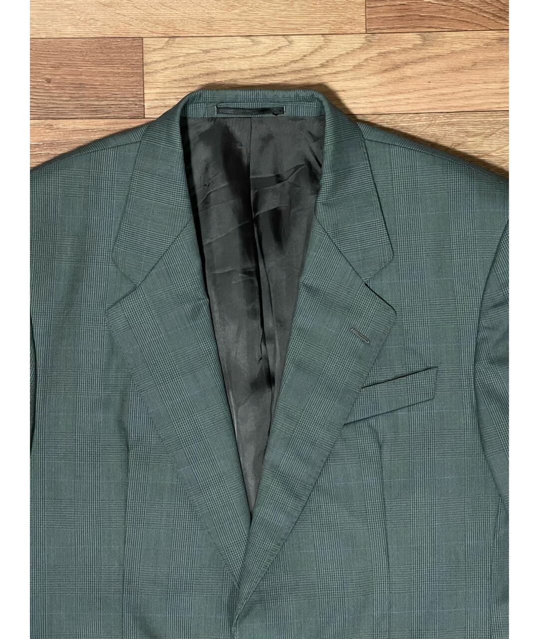BURBERRY VINTAGE Зеленый шерстяной пиджак, фото 2