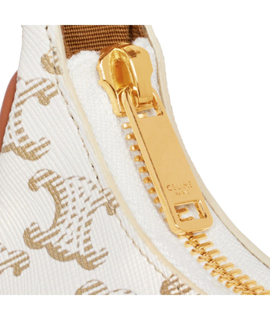 CELINE Белая сумка через плечо, фото 4