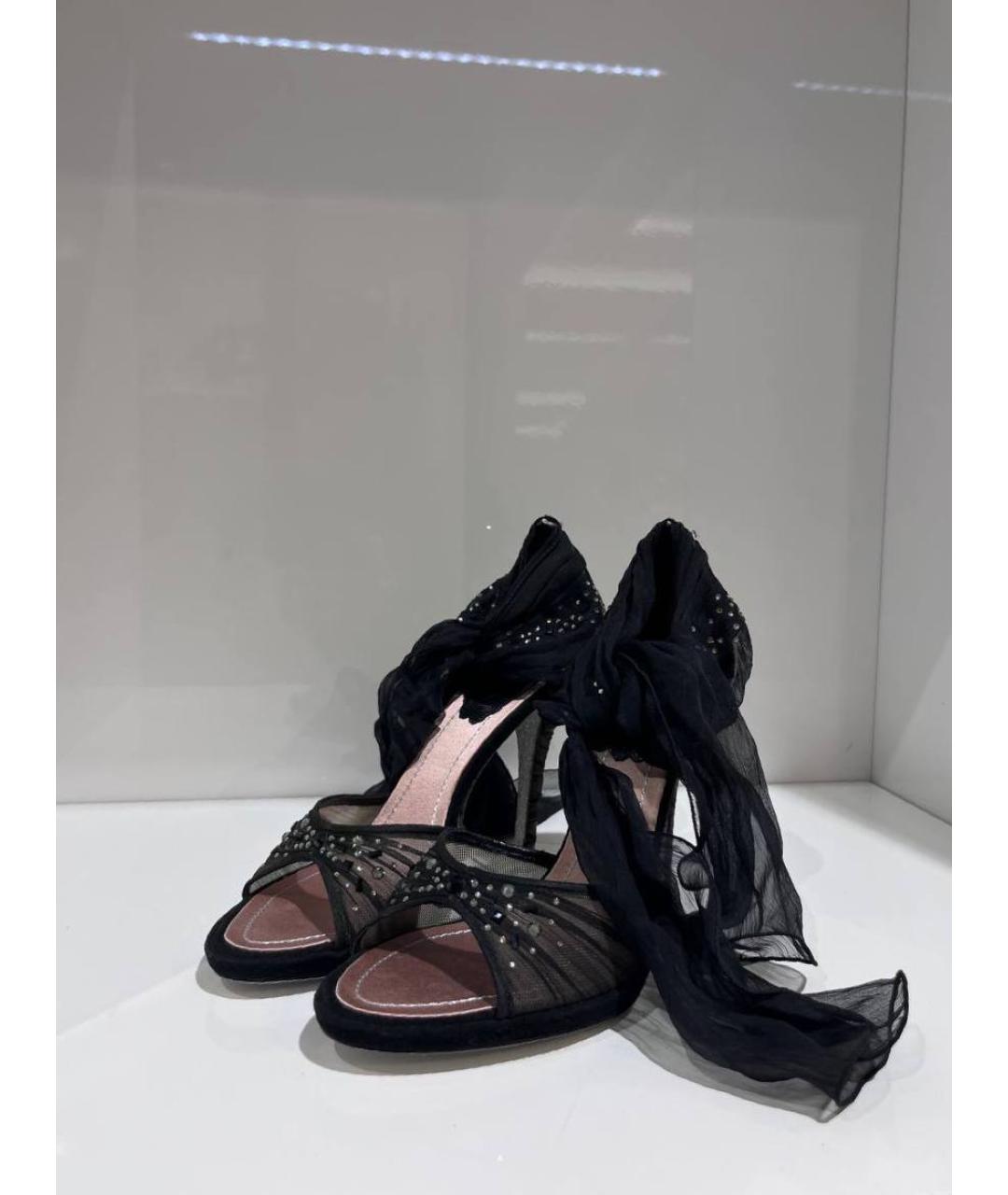 RENE CAOVILLA Черные босоножки, фото 2