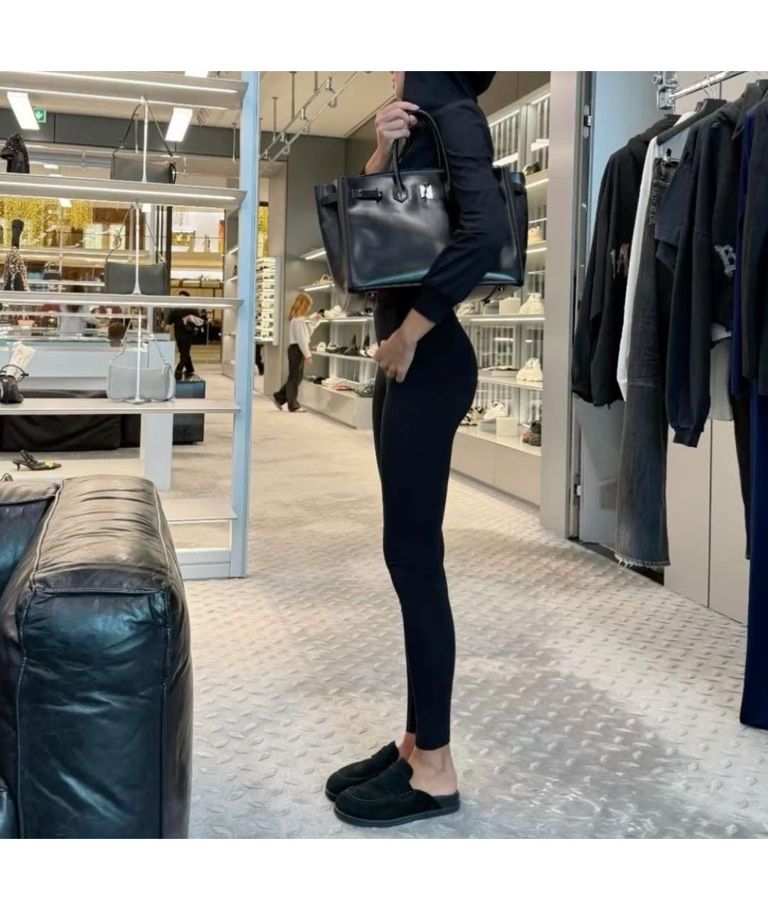 HERMES Черные мюли, фото 6