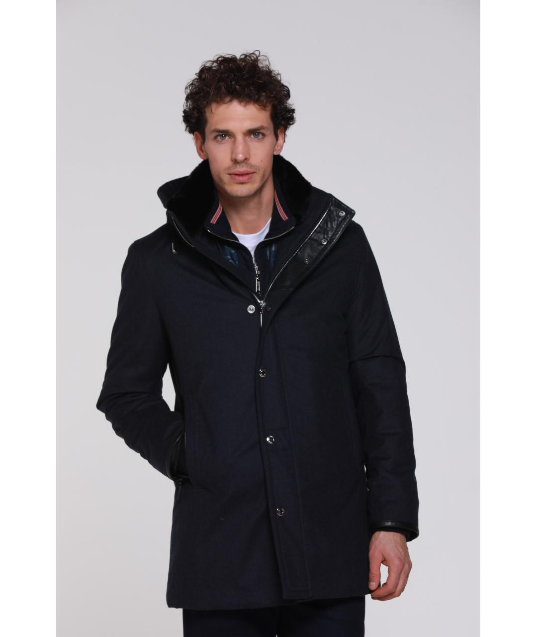 MASSIMO SFORZA Черная вискозная парка, фото 6