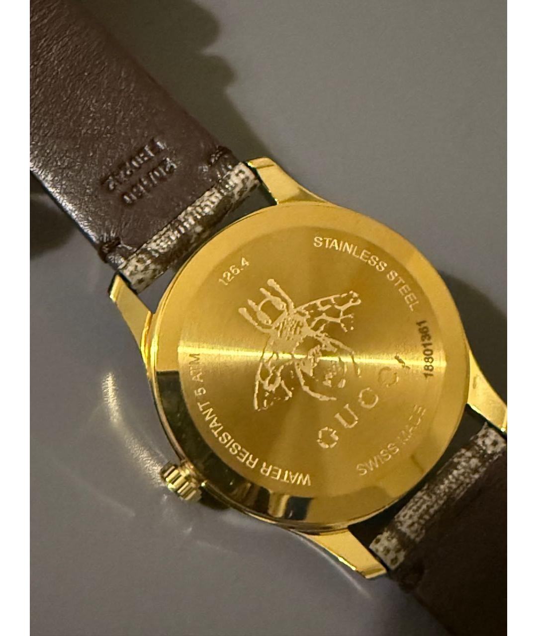 GUCCI Коричневые стальные часы, фото 5