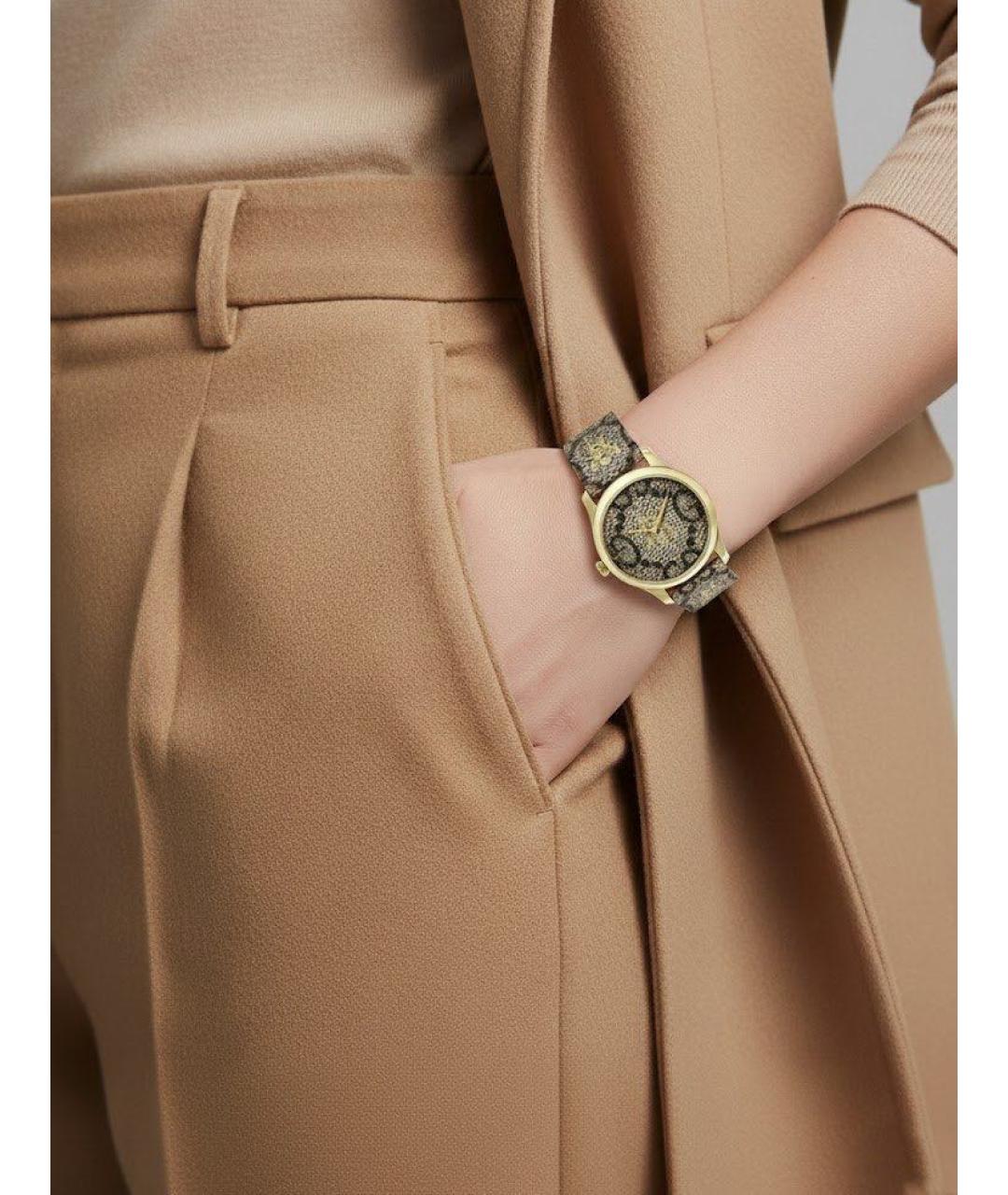 GUCCI Коричневые стальные часы, фото 3