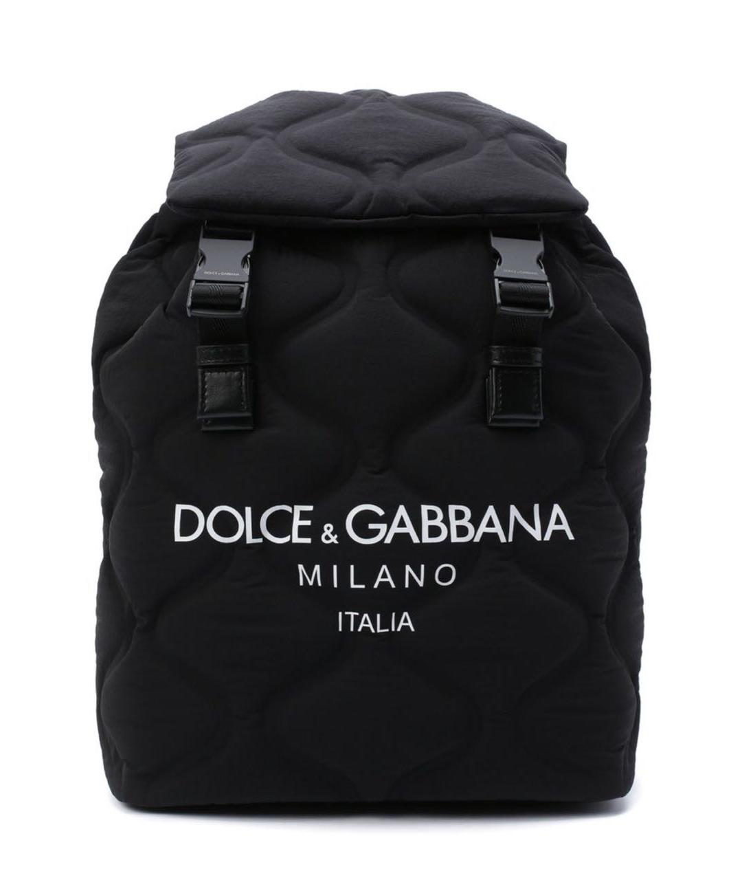 DOLCE&GABBANA Черный тканевый рюкзак, фото 9
