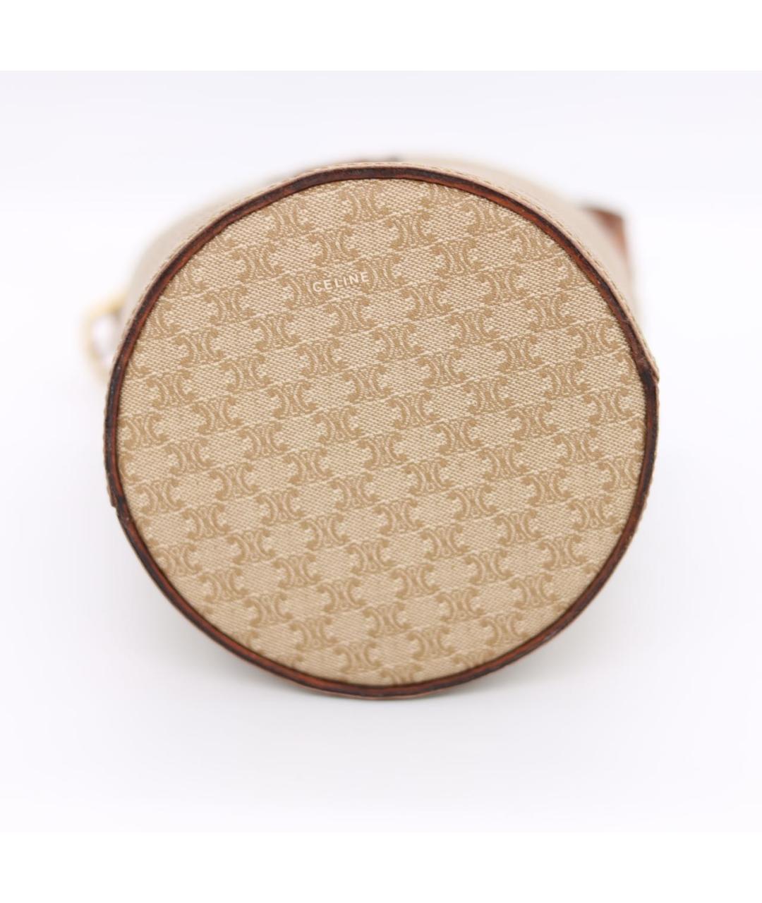 CELINE Бежевая сумка с короткими ручками, фото 7