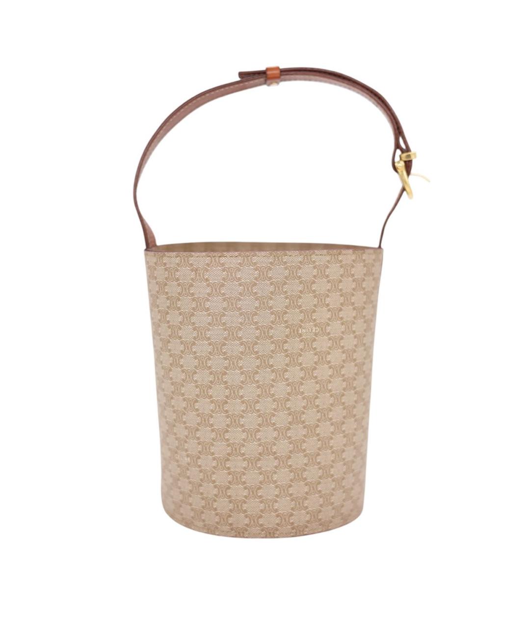 CELINE Бежевая сумка с короткими ручками, фото 2