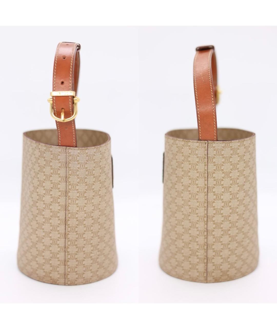 CELINE Бежевая сумка с короткими ручками, фото 3