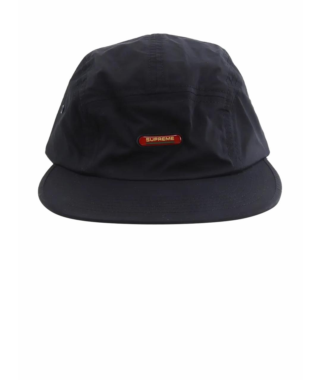 SUPREME Черная синтетическая кепка/бейсболка, фото 1