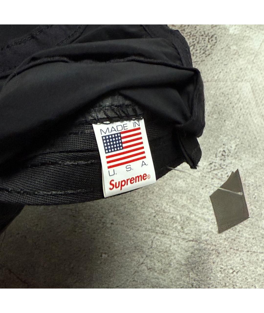 SUPREME Черная синтетическая кепка/бейсболка, фото 6
