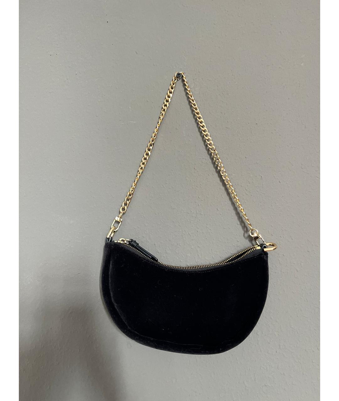 KATE SPADE Черная бархатная сумка с короткими ручками, фото 3