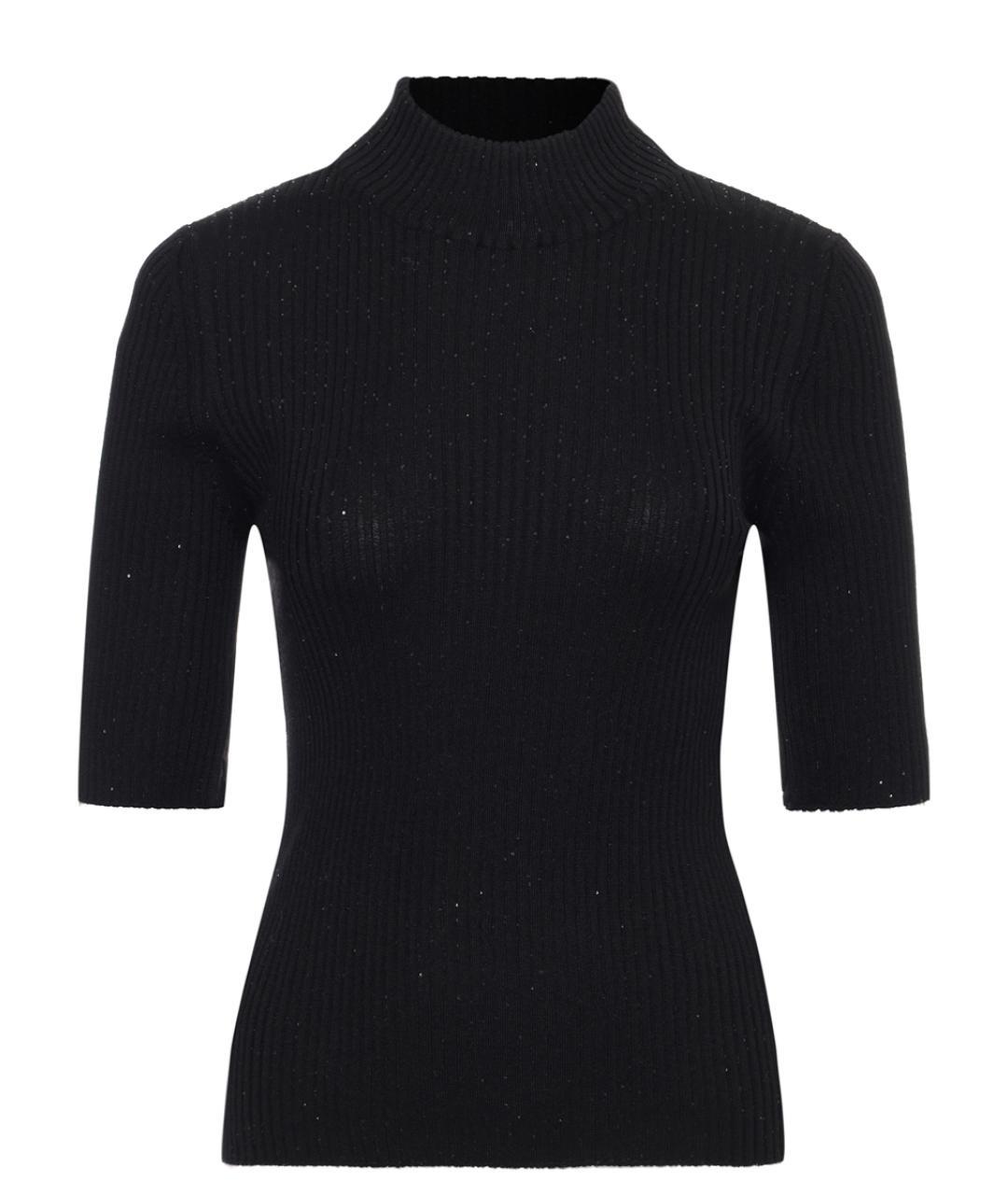 PANICALE Черный шерстяной джемпер / свитер, фото 1