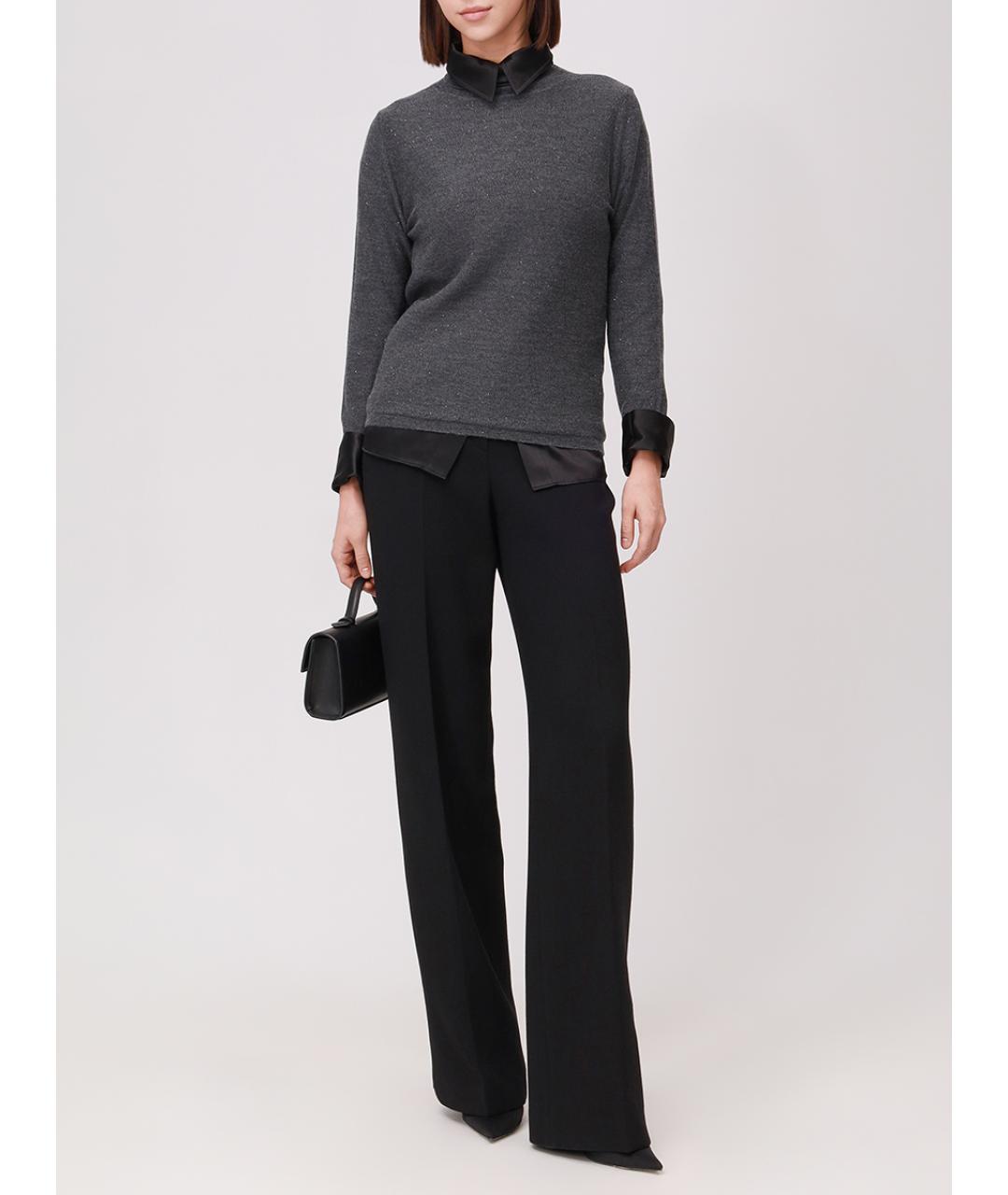 PANICALE Серая шерстяная водолазка, фото 2