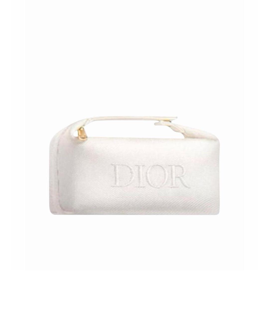 CHRISTIAN DIOR Белая хлопковая косметичка, фото 8