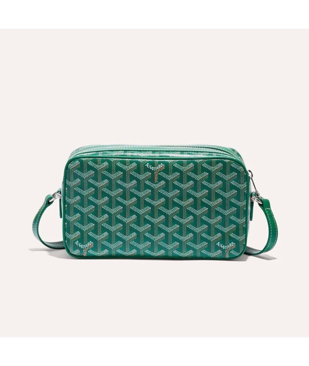 GOYARD Зеленая кожаная сумка через плечо, фото 3