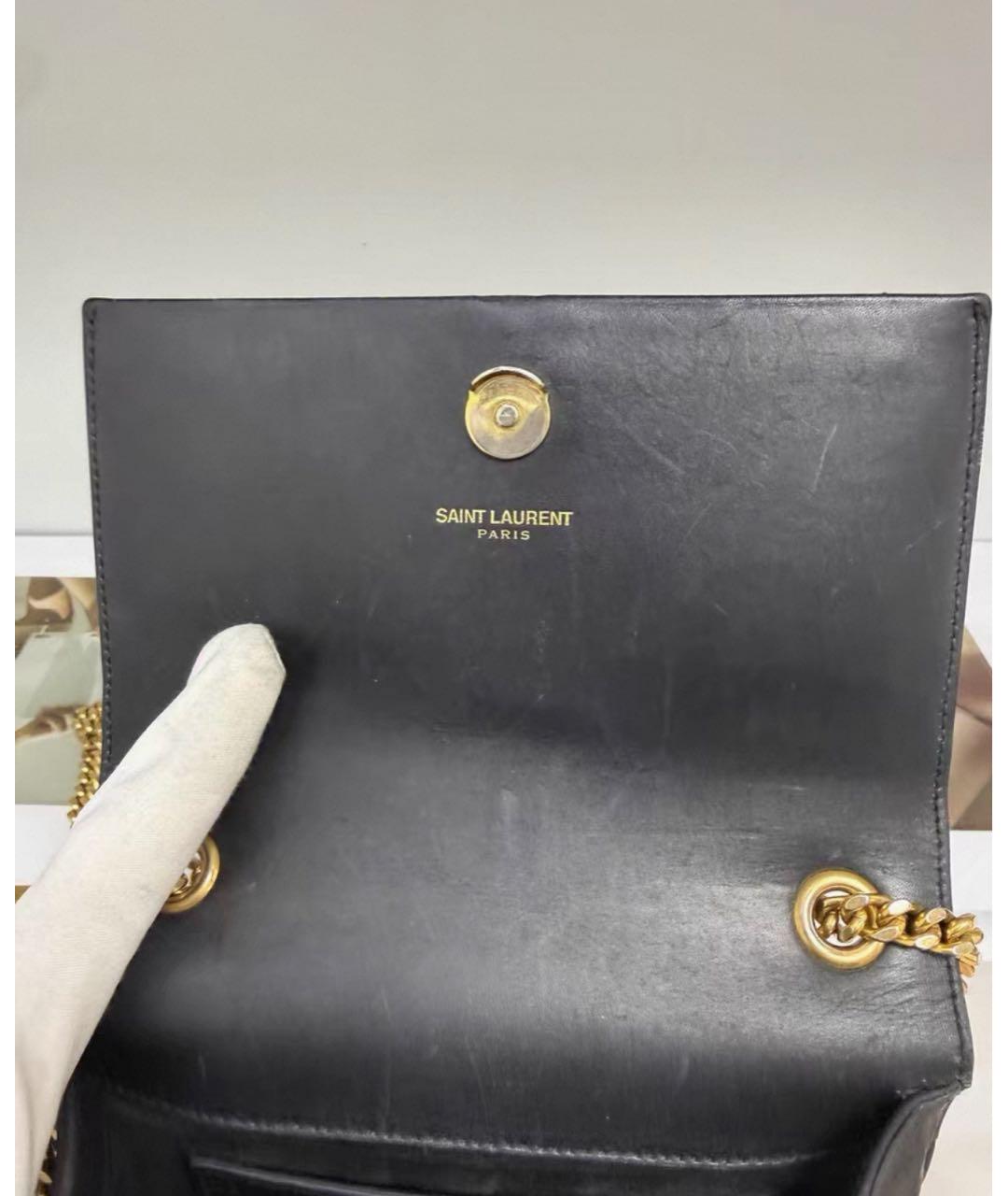 SAINT LAURENT Замшевая сумка через плечо, фото 4