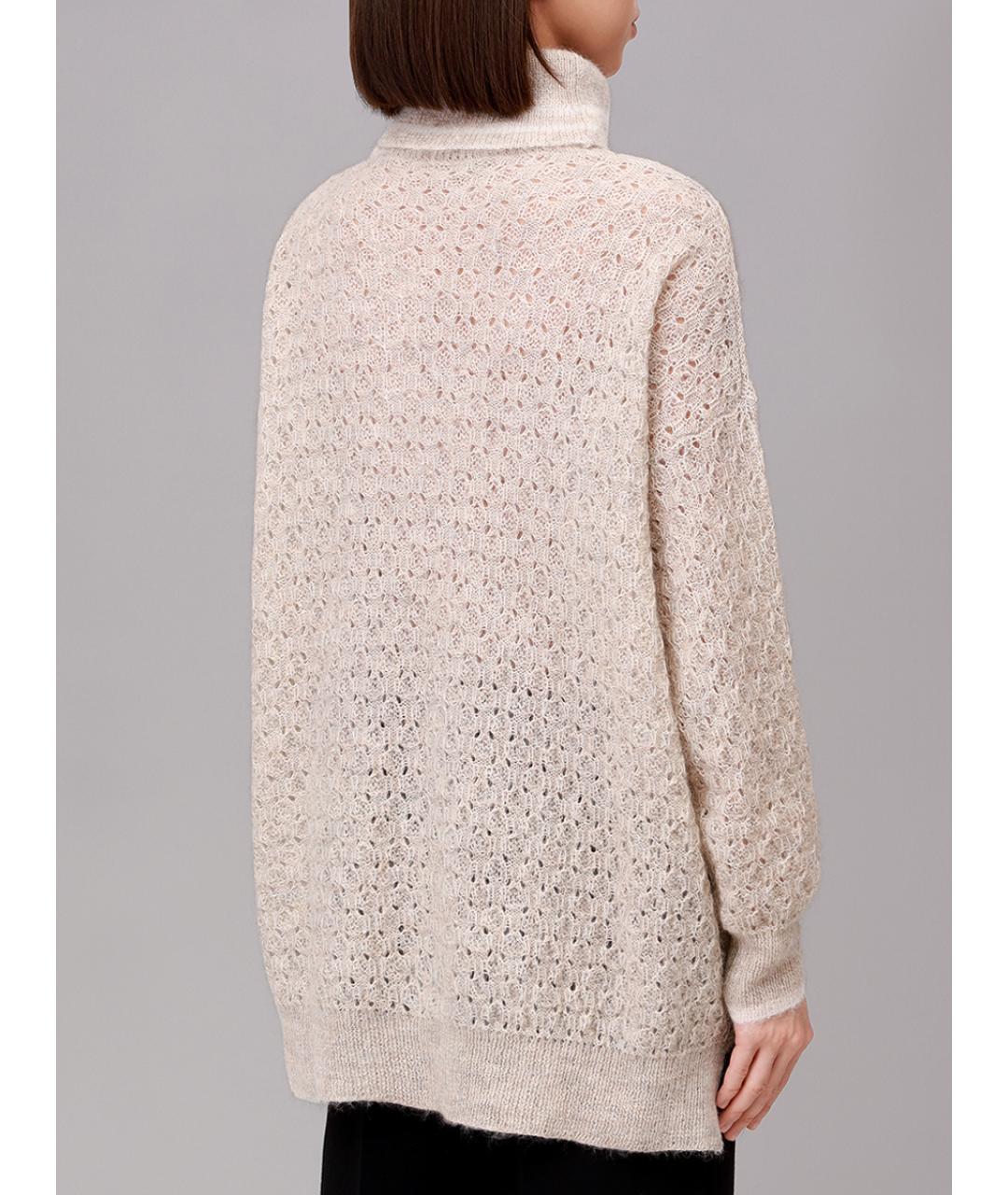 PANICALE Бежевый шерстяной джемпер / свитер, фото 3