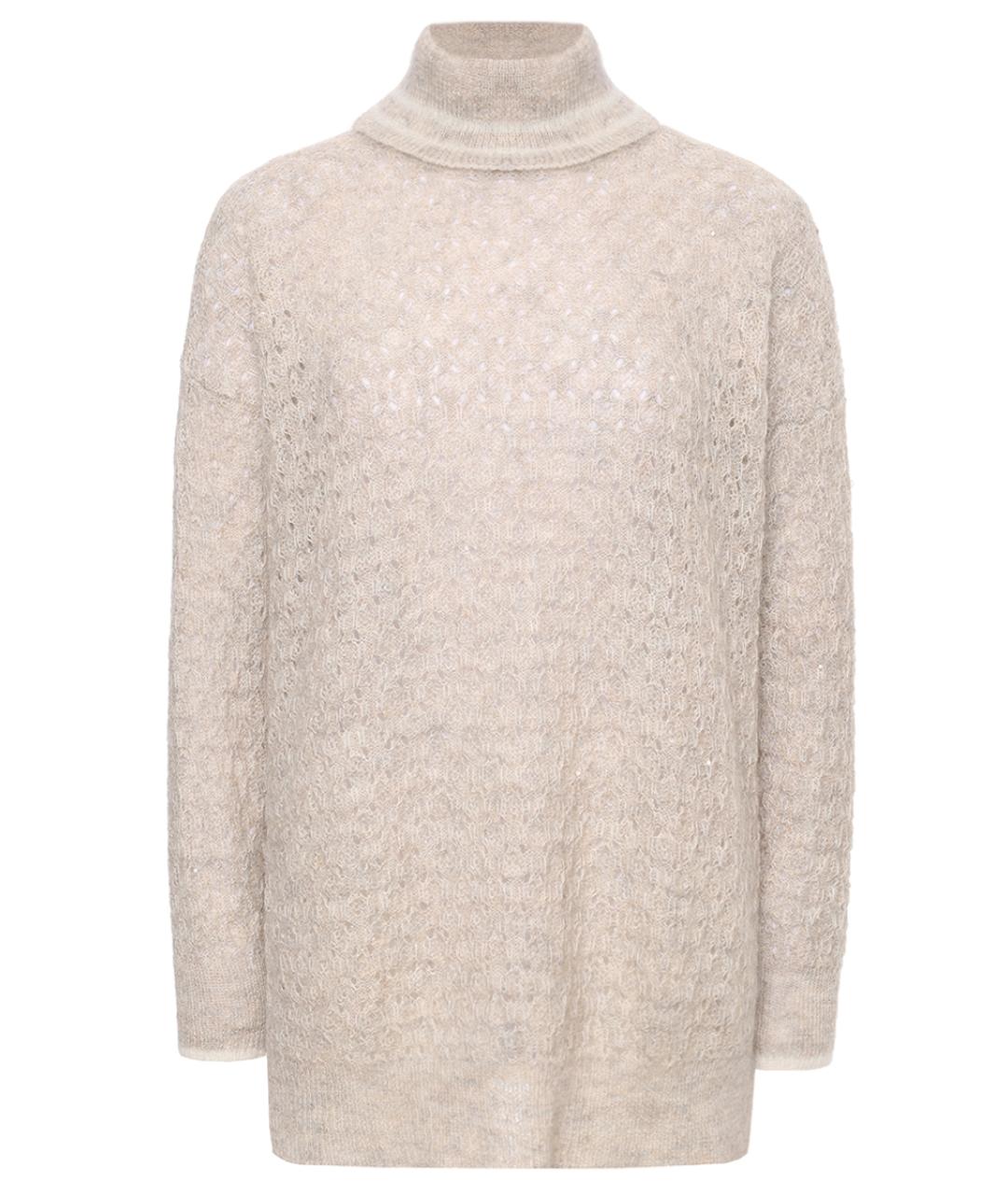 PANICALE Бежевый шерстяной джемпер / свитер, фото 1