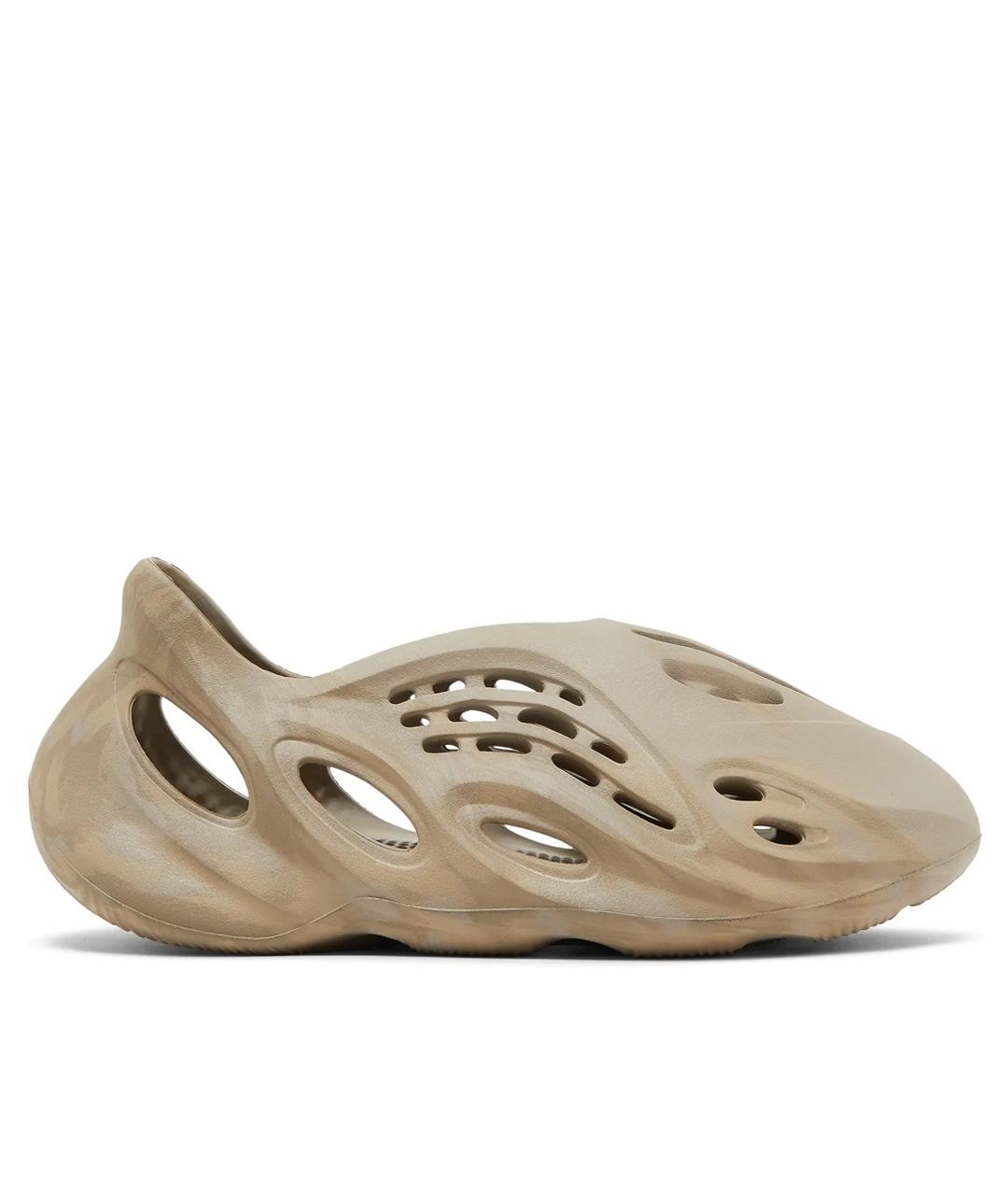 ADIDAS YEEZY Бежевые резиновые сандалии, фото 1