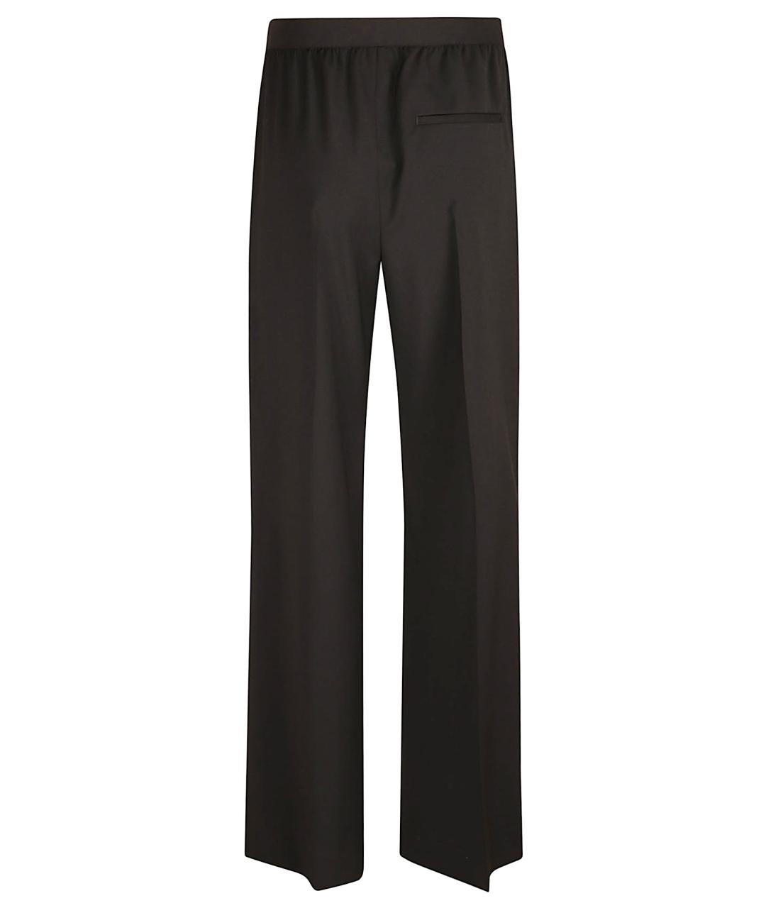 LOEWE Черные шерстяные прямые брюки, фото 3