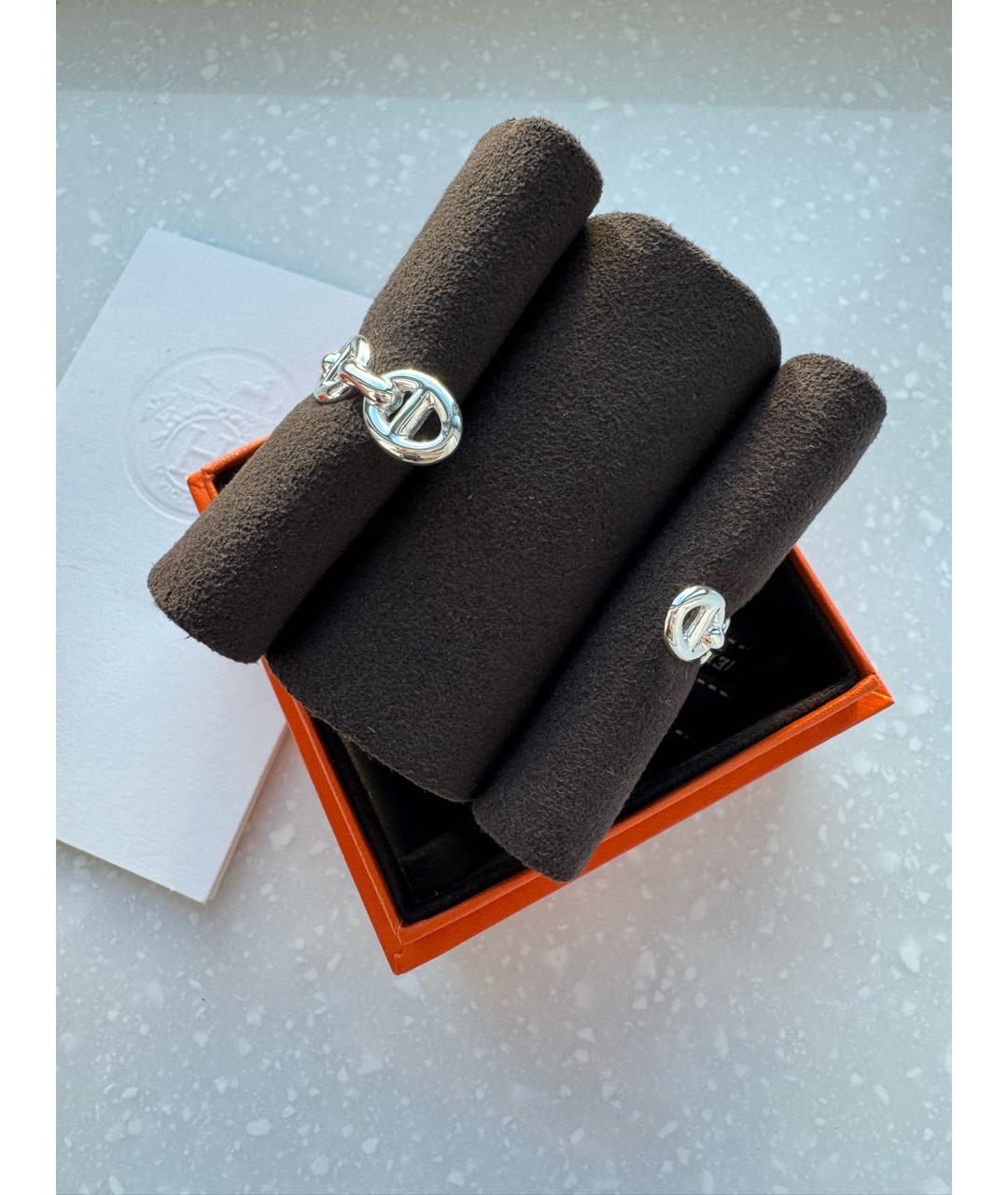 HERMES Серебрянный серебряный браслет, фото 3