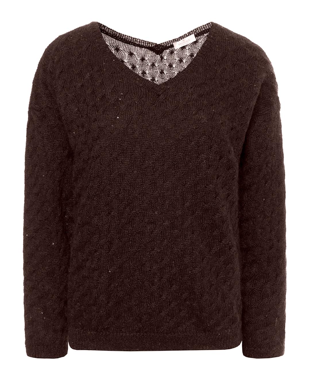 PANICALE Коричневый шерстяной джемпер / свитер, фото 1