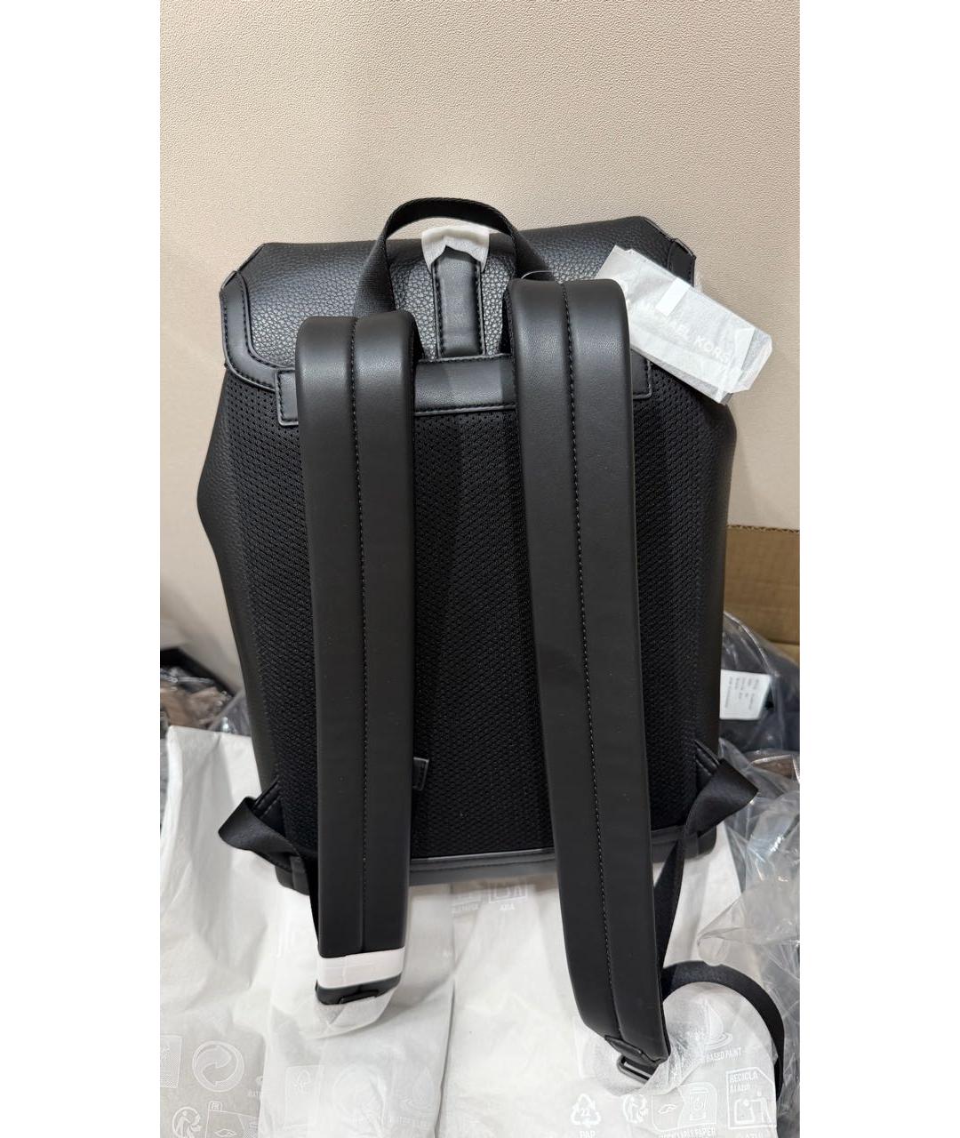 MICHAEL KORS Черный кожаный рюкзак, фото 5