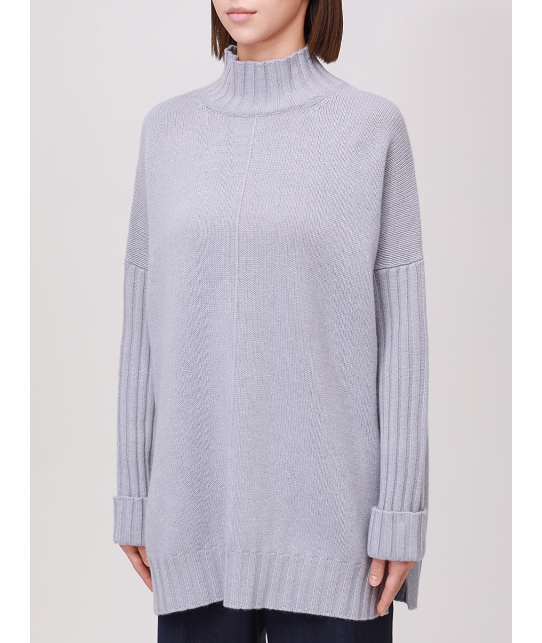 PANICALE Голубой кашемировый джемпер / свитер, фото 4