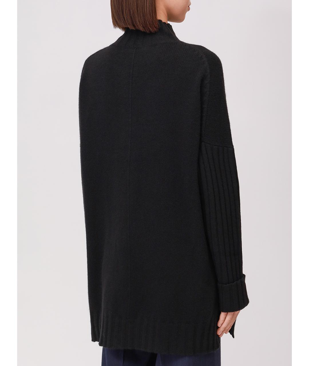 PANICALE Черный кашемировый джемпер / свитер, фото 3
