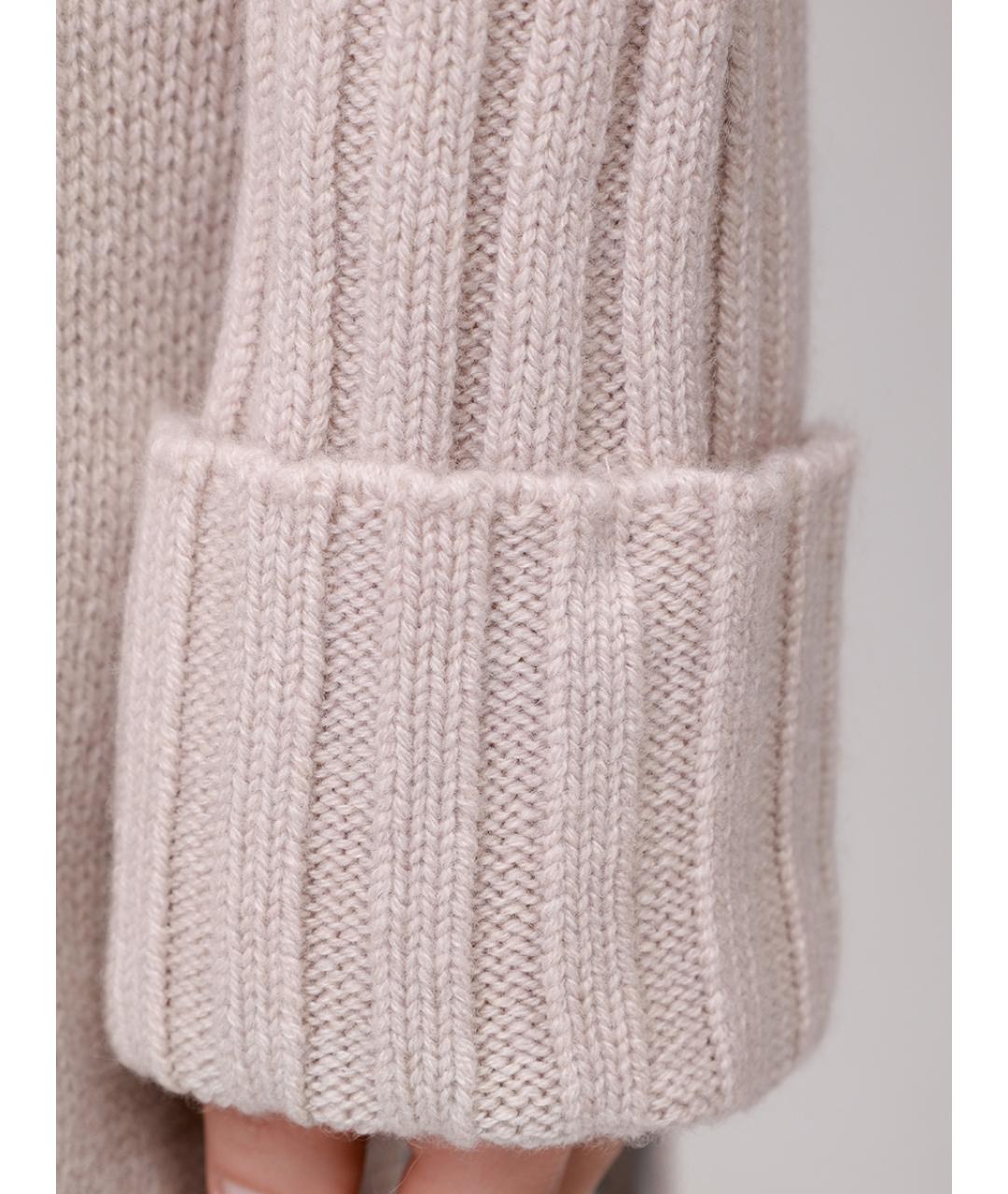 PANICALE Бежевый кашемировый джемпер / свитер, фото 6