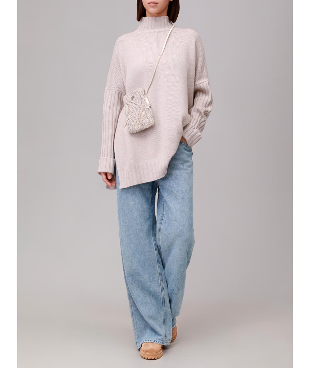 PANICALE Бежевый кашемировый джемпер / свитер, фото 2