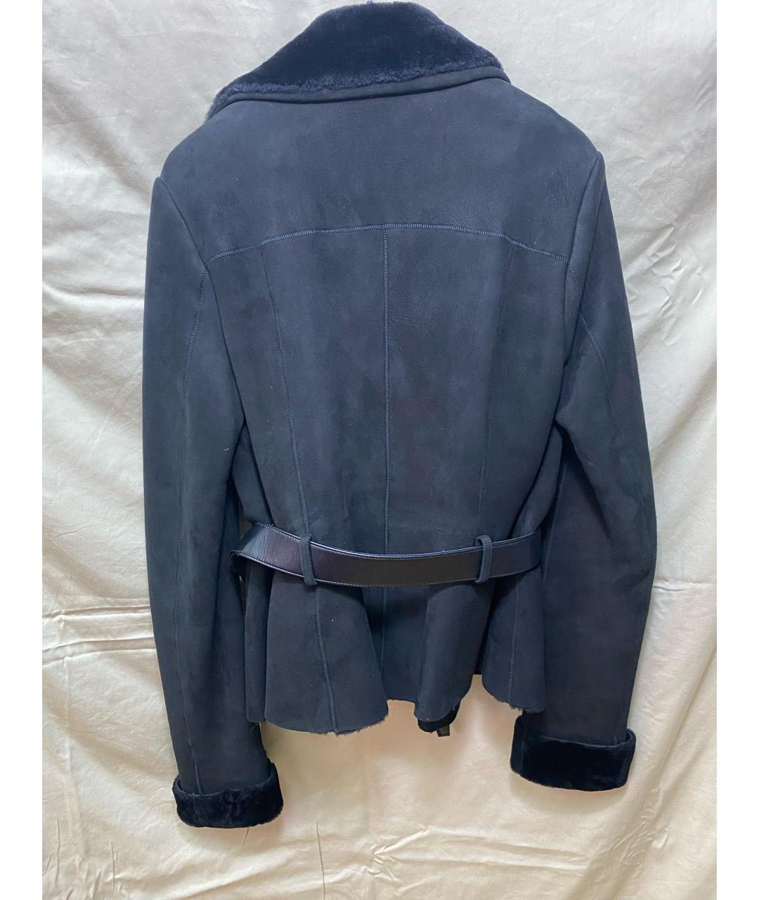 POLO RALPH LAUREN Черная меховая дубленка, фото 2